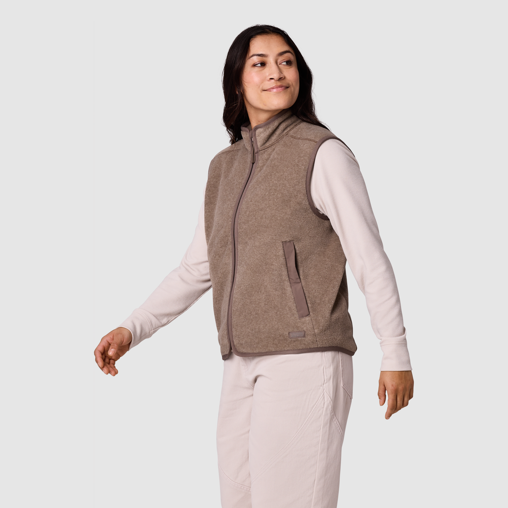 Women's Deming Fleece Vest - 图片 3