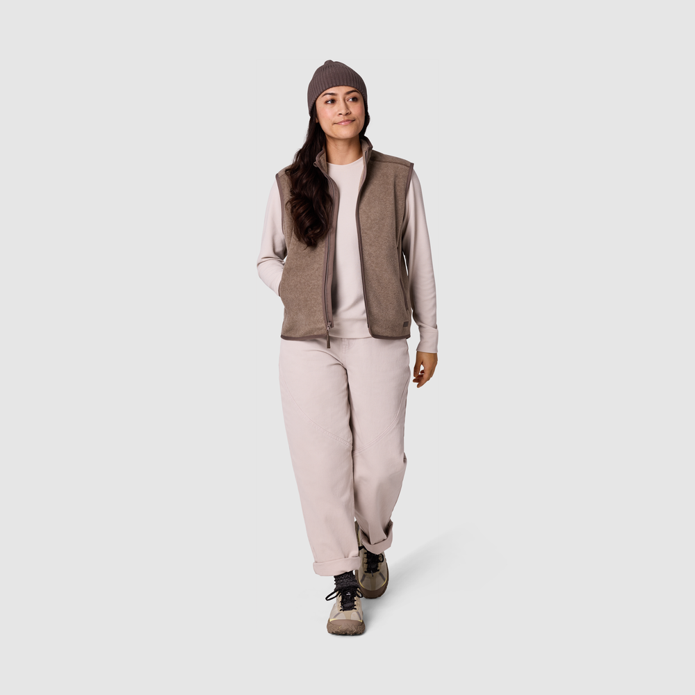 Women's Deming Fleece Vest - 图片 4